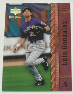 UPPER DECK/DIAMOND BACKS*LUIS Gonzalez(62)Gold Glove