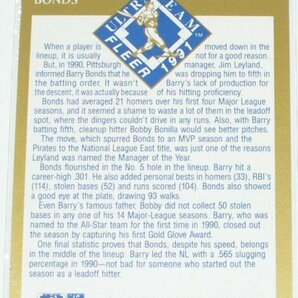 FLEER 1991/ULTRA TEAM/PITTSBURGH PIRATES.OUTFIELD*BARRY BONDS(1 OF 10)の画像2