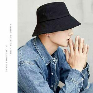 バケットハット 帽子 XL 韓国 オルチャン ユニセックス 男女兼用 黒 大きめの画像3