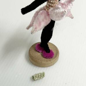 昭和レトロなモール人形色々・ポーズ人形・箱付きあり・ウサギさん・女の子・スキー・花籠・ジャンク品の画像7