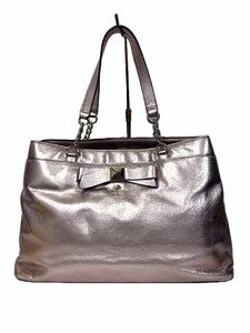 【中古】kate spade ケイトスペード バッグ レディース トートバッグ シャイニーピンク 光沢