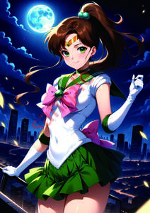 ポスター A4サイズ アニメ 同人 高品質 美少女 巨乳　　セーラージュピター Sailor Moon 　189-10
