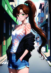 ポスター A4サイズ アニメ 同人 高品質 美少女 巨乳　　セーラージュピター Sailor Moon 　189-20