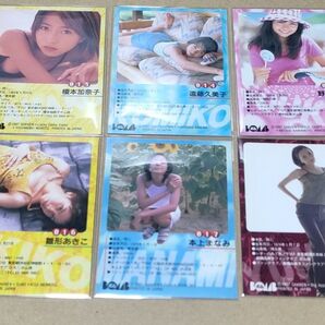 BOMB 97 グラビアアイドルトレーディングカード 未使用美品 雑誌付録 6枚
