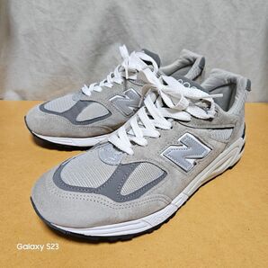 良品 ニューバランス M990GY2 灰色 グレー New Balance スニーカー