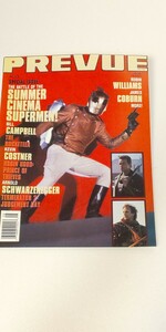 1991年 アメリカ映画雑誌「PREVUW プレビュー」ロケッティア The Rocketeer ケビン・コスナー ロビン・ウイリアムズ ターミネーター