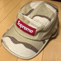 Supreme 20FW Loro Piana Wool Box Logo Camp Cap シュプリーム ロロピアーナ キャンプキャップ カモフラ ベージュ_画像1