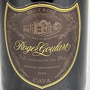 古酒 未開栓 Roger Goulart ロジャーグラート カヴァ ロゼ ブリュット スパークリングワイン750ml 12度 自宅保管品の画像6
