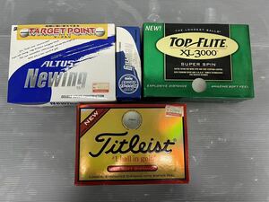 未使用品　《ゴルフボールまとめ》Titleist タイトリスト TOPFLITE ALTUS NEWING まとめ　