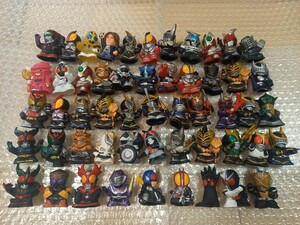  Kamen Rider Kids large amount set B figure sofvi finger doll mascot 50 body super Bandai Kamen Rider club Shokugan gashapon HG period thing at that time goods 