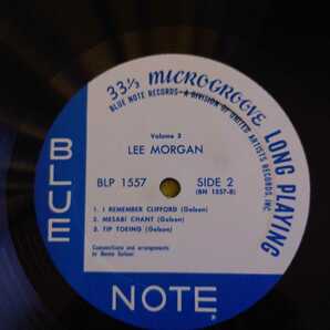 リー・モーガン LEE MORGAN VOL.3 BLUE NOTE US盤 青白LPの画像6