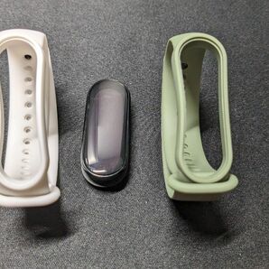 Mi band6 交換用バンド 白 緑