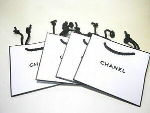  Chanel shopa- бумажный пакет маленький размер 4 шт. комплект День матери 