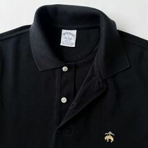 ブルックスブラザーズ BROOKS BROTHERS ポロシャツ S 170/96B (日本M) ブラック ゴールド スーピマコットン 半袖 シャツ _画像6