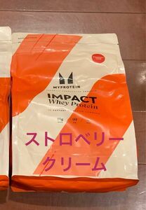 新品　マイプロテイン インパクトホエイプロテイン ストロベリークリーム　1kg MYPROTEIN IMPACT