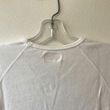 美品 H.R.MARKET ハリウッドランチマーケット ストレッチフライス ショートスリーブ Vネック Tシャツ ホワイト size 4 (XL) 日本製 半袖_画像9