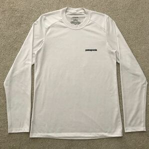 パタゴニア patagonia 52101 SP12 ロングスリーブ ワンポイント ロゴ 長袖 Tシャツ ロンT メンズ XS ホワイト カットソーの画像1