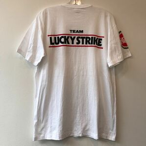 90's ワンウォッシュ LUCKY STRIKE ラッキーストライク 半袖 Tシャツ 企業 ロゴ ビンテージ レーシングＴ タバコ 90年代 S/S T-SHIRTの画像8