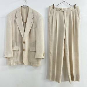 *Christian Dior MONSIEUR Christian Dior mshu setup suit flax linen. ivory L 85[ uniform carriage / including in a package possibility ]G
