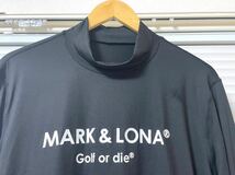 【人気商品】MARK&LONA マークアンドロナ モックネックインナー 長袖 ゴルフ メンズ 黒 52 XXL_画像2