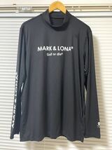 【人気商品】MARK&LONA マークアンドロナ モックネックインナー 長袖 ゴルフ メンズ 黒 52 XXL_画像1