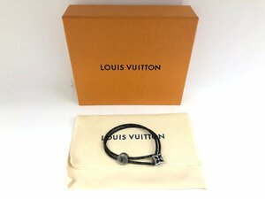 送料無料 美品 LOUIS VUITTON ルイヴィトン M8111 ブレスレット ブラスレ キャッチ イット エクリプス グリ 腕回り18cm