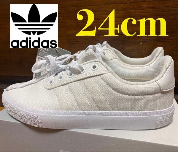 Adidas 24cm VULC RAID3R W レディース キャンバス スニーカー
