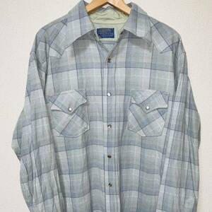 スペシャル USA製 70's PENDLETON ペンドルトン オンブレチェック シャツ ビンテージ 40's 50's 60's 80's 90's ロカビリー ボードシャツ