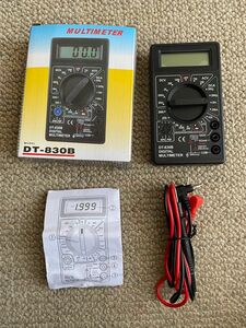 DT-830B 汎用普及型テスタ LCDディスプレイ付き多機能デジタルマルチメータ テスター AC/DC電圧 DC電流 半導体