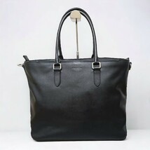 1円 極美品 COACH コーチ ビジネスバッグ 2way トートバッグ ベケット ブリーフケース ショルダーバッグ A4収納可 レザー 大容量 C2841_画像2