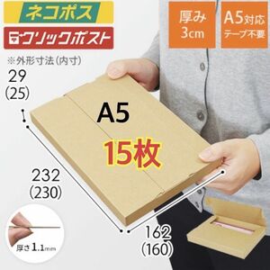 ☆24枚　新規格A5サイズ ネコポス対応段ボール箱