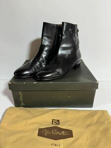 fratelli rossetti サイドゴアブーツ 6 1/2 25.5センチほど 靴 レザー 革靴 黒 ブラック メンズ イタリア フラテッリ ロセッティ 