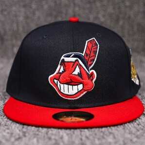 MLB Cleveland Indians クリーブランド インディアンス NEWERA 野球帽子 ニューエラ キャップ6301の画像2