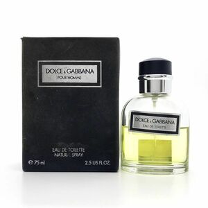 D&G ドルチェ&ガッバーナ プールオム EDT 75ml ☆送料350円