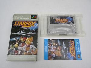 ★sz1772　スーパーファミコン ソフト　スターフォックス　箱・説明書付き　STARFOX　SFC　任天堂　Nintendo　コレクション　送料無料★