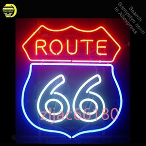 ルート66 Route66 ネオン看板 ネオンサイン 広告 店舗用 サインボード アメリカン雑貨 看板 ネオン管