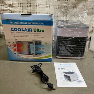 CoolAir Ultra パーソナルクーラー 卓上扇風機 冷風扇 冷風機 扇風機 エアコン 卓上クーラー 省エネ 送風機【未使用】
