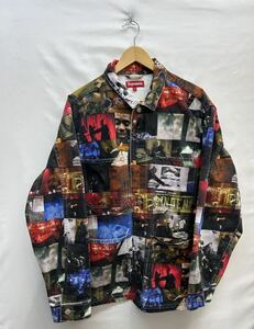 20240428【Supreme】シュプリーム ブルゾン Nas&DMX ナズ L Collage Denim 21AW Chore coat デニム チョアコート 総柄