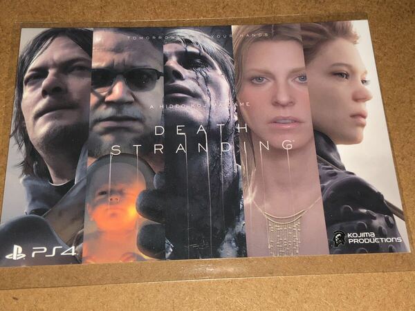 送料無料 DEATH STRANDING 店舗特典 限定 ポストカード デスストランディング 小島秀夫 ノーマンリーダス マッツミケルセン