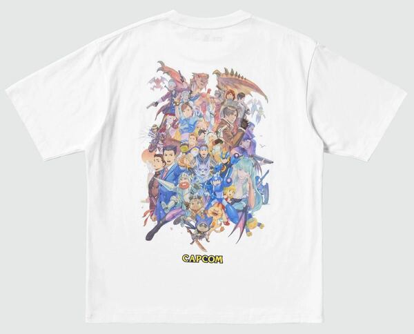 送料無料 スト2 逆転裁判 ロックマン モンハン DMC XXLサイズ 半袖Tシャツ オーバーサイズフィット CAPCOM 40th UT ユニクロ カプコン