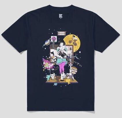 送料無料 四畳半神話大系 中村佑介 森尾登美彦 Tシャツ Lサイズ グラニフ graniph