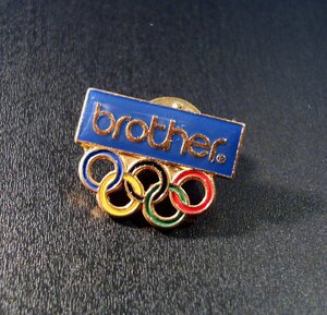 ■企業　事務機器　ピンバッジ　61　/ ブラザー brother　五輪