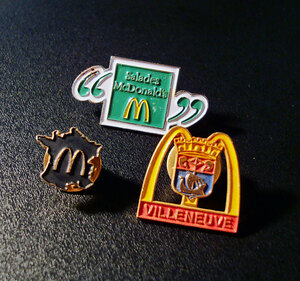 ■マクドナルド McDonald's　ピンバッジ　72　3個セット