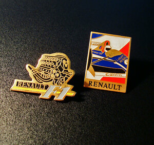 ■レース　F1　ピンバッジ　23　2個セット　/ ルノー RENAULT