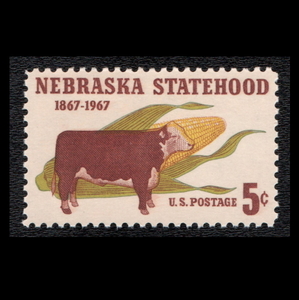■アメリカ切手　1967年　ネブラスカ州 100周年