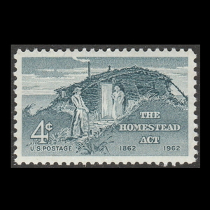 ■アメリカ切手　1962年　ホームステッド法 100周年 / 自営農業