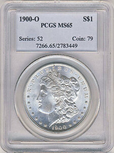 ●アメリカ　1900年O PCGS MS65 モルガンダラー 1ドル銀貨