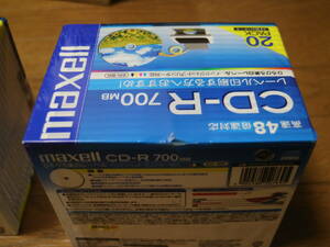  control number 147 new goods unopened goods maxell CD-R 20PACK 700MB 48 speed record correspondence!