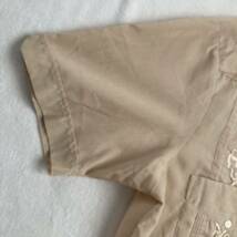 80s ROMANI キューバシャツ 韓国製 刺繍半袖シャツ M オープンカラー_画像9