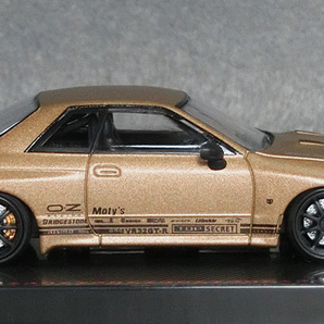 1/64スケール TOP SECRET 日産スカイラインGT-R [R32]（マットゴールド） *イグニッションモデル製 *品番2391   *04の画像4